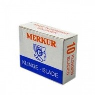 MERKUR - Lame triangolari per rasoio di sicurezza baffi e basette - confezione da 10 lamette