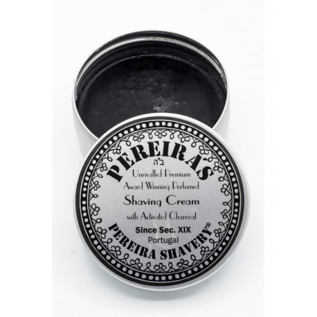 Pereira Shavery - Sapone da Barba al Carbone  in ciotola d'alluminio - 100 gr