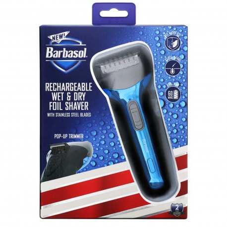 BARBASOL Rechargeable Wet & Dry  Foil Shaver