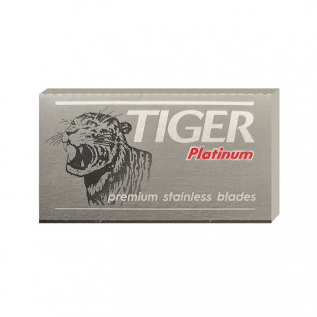 TIGER Platinum - 5 lamette da barba a doppio taglio
