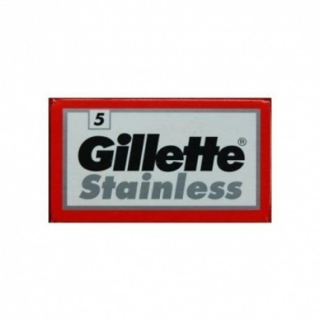 GILLETTE STAINLESS - Lame per rasoio di sicurezza - confezione da 5 lamette