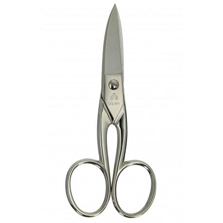 Alpen - Forbici per unghie, lama curva, filo microdentato, poll. 4½"