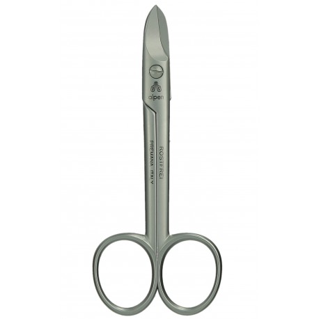 Alpen - Forbici per unghie piedi, lama curva, filo microdentato, poll. 4″