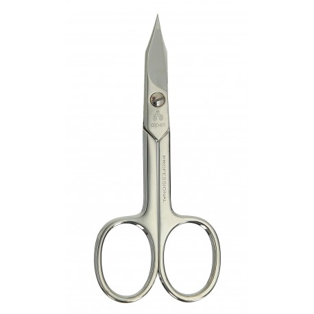 Alpen - Forbici per unghie, doppio uso, lama curva,  poll. 4"