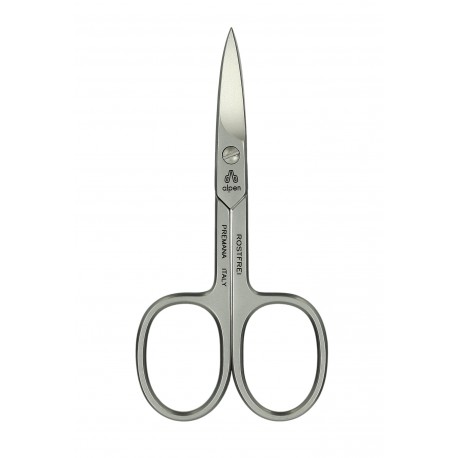 Alpen - Forbici per unghie,  lama curva, filo microdentato, poll. 3½"