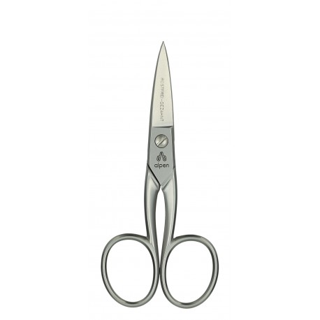 Alpen - Forbici per unghie, modello pesante, lama curva, filo microdentato, poll. 4″