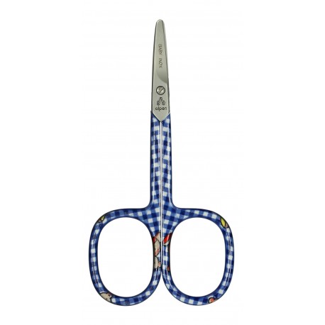 Alpen - Forbici per unghie baby, lama curva, poll.  3½" manico colorato blu