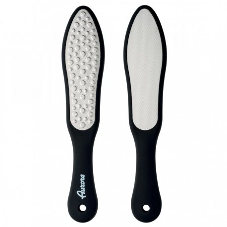 Aurore - Raspa Acciaio INOX Tagliato Al Laser Doppia Grana Per Pedicure Nero
