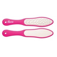 Aurore - Raspa Acciaio INOX Tagliato Al Laser Doppia Grana Per Pedicure Rosa