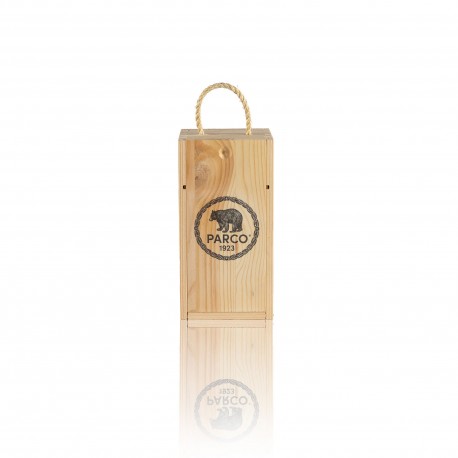 PARCO 1923 - Cofanetto In Pino Massello Per 1 Prodotto da 500 ml