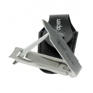 Alpen - Taglia unghie cm. 6 piatto con custodia in pelle