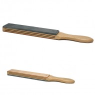 Herold Solingen - Coramella in Cuoio Russo e Pietra con Manico in Legno